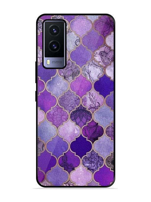 Purple Mosaic Magic Glossy Soft Edge Case for Vivo V21E (5G) Chachhi