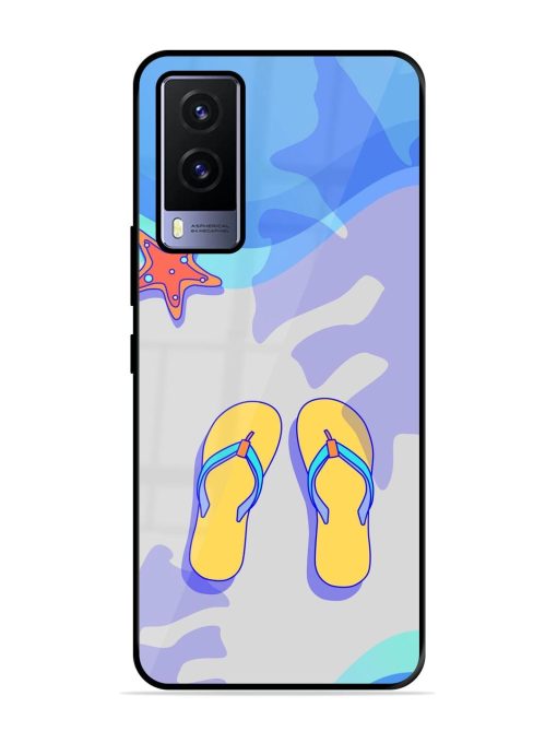 Sandy Toes And Salty Seas Glossy Soft Edge Case for Vivo V21E (5G) Chachhi