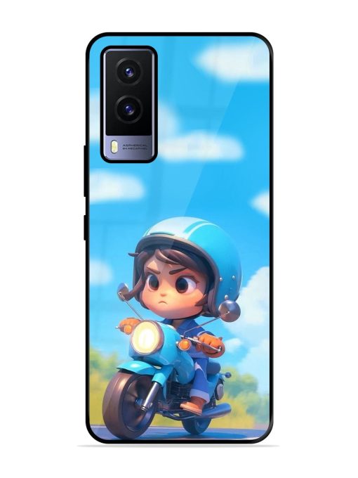 Little Rider Glossy Soft Edge Case for Vivo V21E (5G) Chachhi