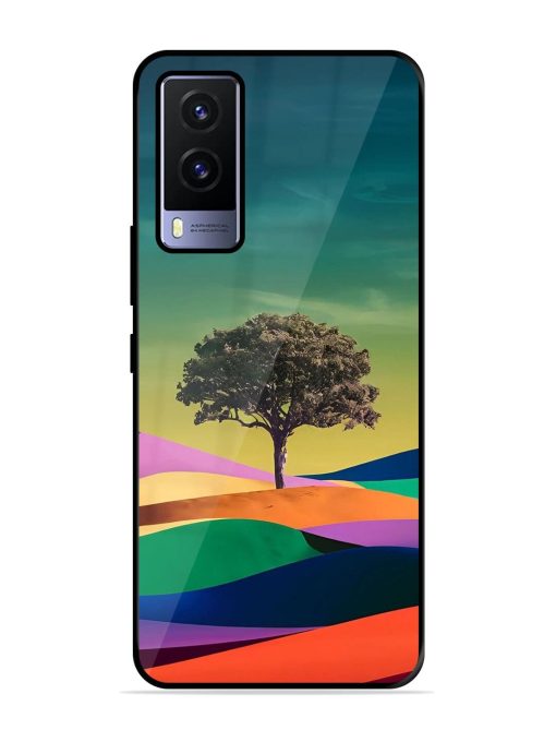 Rainbow'S Lone Sentinel Glossy Soft Edge Case for Vivo V21E (5G) Chachhi