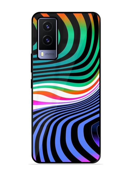 Psychedelic Waves Glossy Soft Edge Case for Vivo V21E (5G) Chachhi