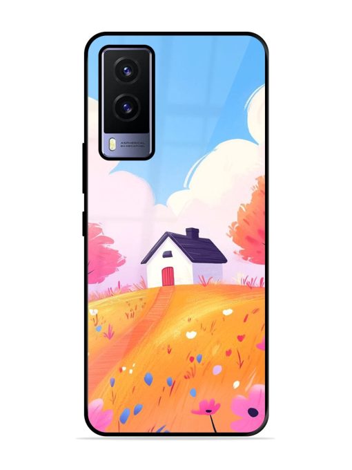 Hilltop Haven Glossy Soft Edge Case for Vivo V21E (5G) Chachhi