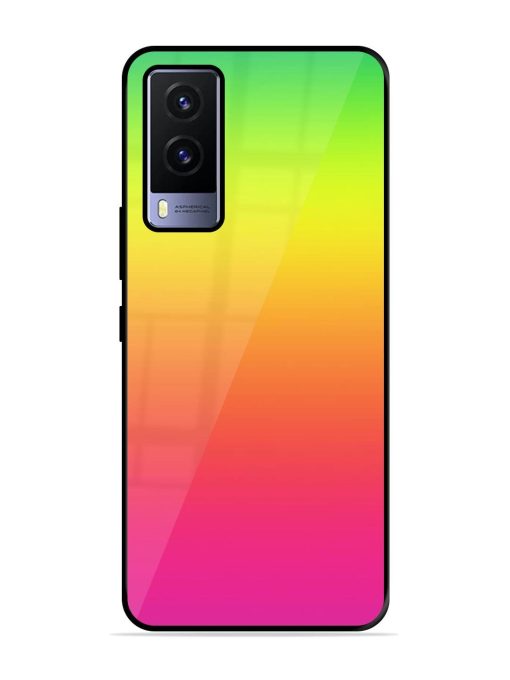 Rainbow Gradient Glossy Soft Edge Case for Vivo V21E (5G) Chachhi