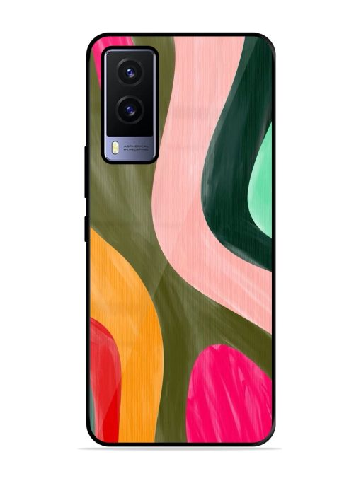 Wavy Wonderland Glossy Soft Edge Case for Vivo V21E (5G) Chachhi