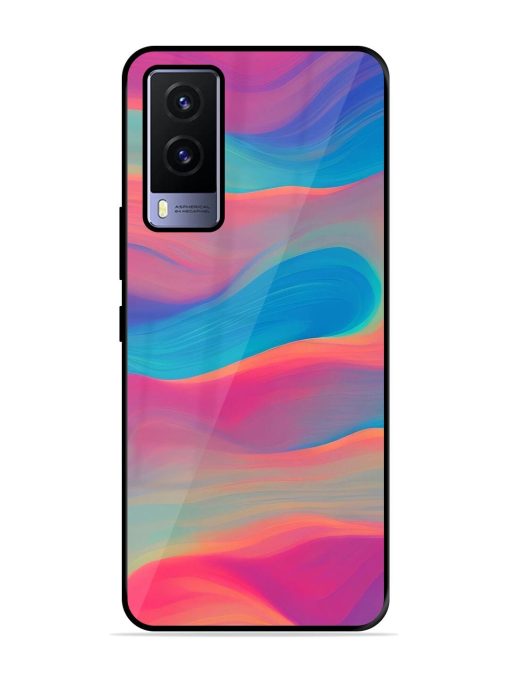 Wavy Wonder Glossy Soft Edge Case for Vivo V21E (5G) Chachhi