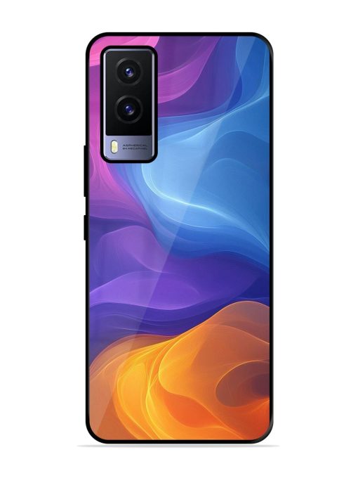 Cosmic Currents Glossy Soft Edge Case for Vivo V21E (5G) Chachhi