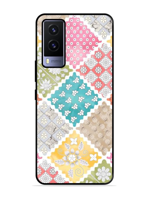 Patchwork Dreamscape Glossy Soft Edge Case for Vivo V21E (5G) Chachhi