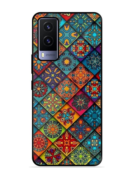 Patchwork Mandala Mosaic Glossy Soft Edge Case for Vivo V21E (5G) Chachhi