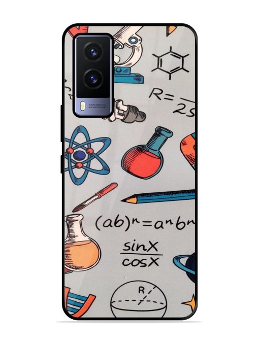 Science Doodle Delight Glossy Soft Edge Case for Vivo V21E (5G)