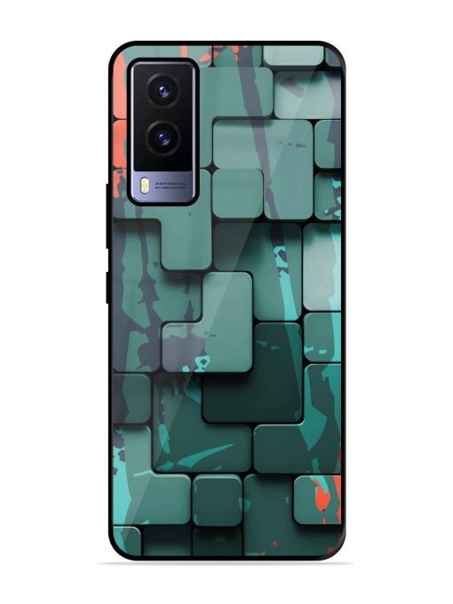 Abstract Geometric Mosaic Glossy Soft Edge Case for Vivo V21E (5G) Chachhi