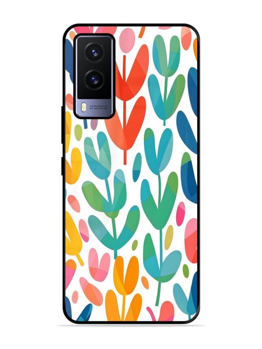 Rainbow Of Blooms Glossy Soft Edge Case for Vivo V21E (5G) Chachhi