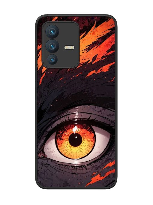 Inferno Gaze Glossy Soft Edge Case for Vivo V23 (5G) Chachhi