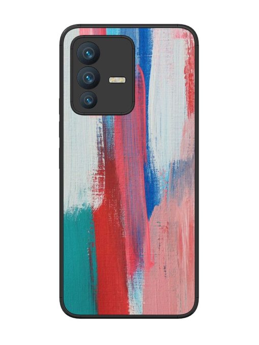 Colorful Chaos Glossy Soft Edge Case for Vivo V23 (5G) Chachhi