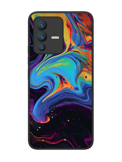 Liquid Dreamscape Glossy Soft Edge Case for Vivo V23 (5G) Chachhi