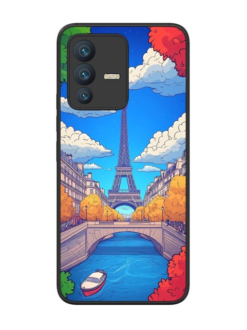 Parisian Panorama Glossy Soft Edge Case for Vivo V23 (5G) Chachhi