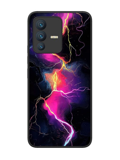 Electric Dreams Glossy Soft Edge Case for Vivo V23 (5G) Chachhi