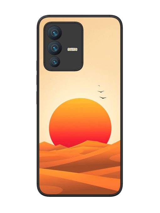 Desert Sunset Glossy Soft Edge Case for Vivo V23 (5G) Chachhi