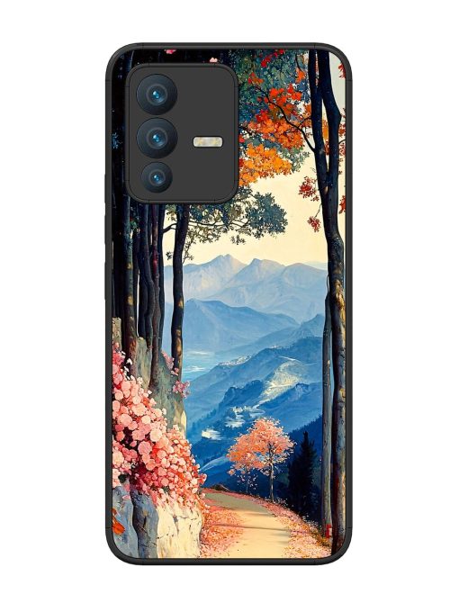 Mountainside Serenity Glossy Soft Edge Case for Vivo V23 (5G) Chachhi