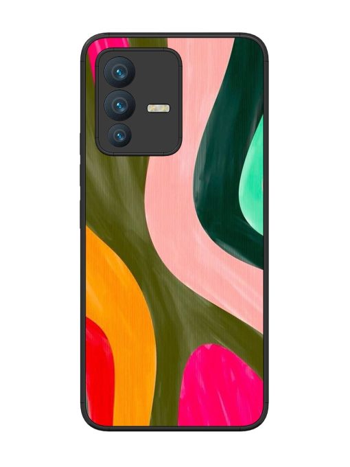 Wavy Wonder Glossy Soft Edge Case for Vivo V23 (5G) Chachhi