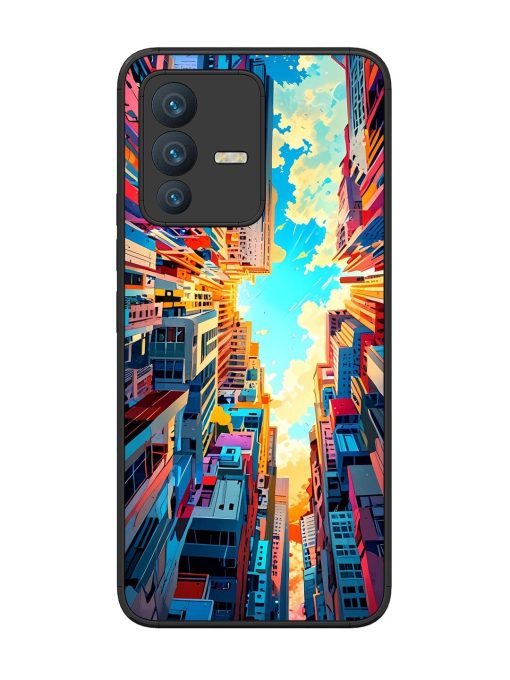 Skyward City Glossy Soft Edge Case for Vivo V23 (5G) Chachhi