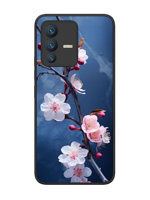 Delicate Blossoms Glossy Soft Edge Case for Vivo V23 (5G) Chachhi