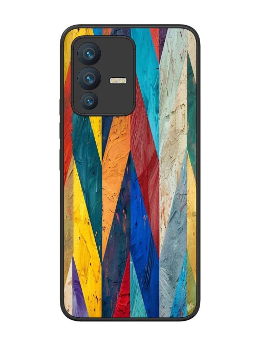 Abstract Tapestry Glossy Soft Edge Case for Vivo V23 (5G) Chachhi