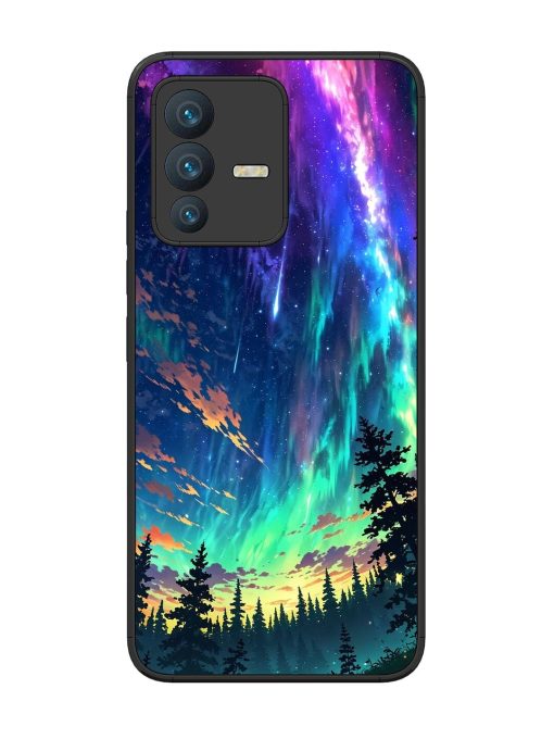 Cosmic Canvas Glossy Soft Edge Case for Vivo V23 (5G) Chachhi