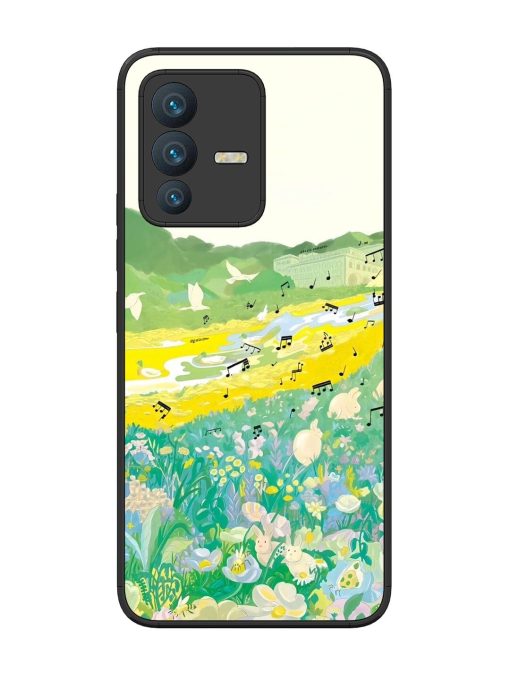 Melody In Bloom Glossy Soft Edge Case for Vivo V23 (5G) Chachhi