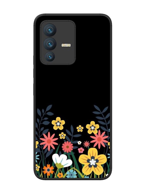 Floral Night Sky Glossy Soft Edge Case for Vivo V23 (5G) Chachhi