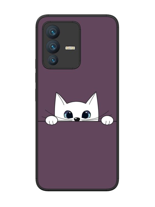 Peek-A-Boo Kitty Glossy Soft Edge Case for Vivo V23 (5G) Chachhi