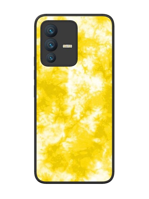 Golden Tie-Dye Twirl Glossy Soft Edge Case for Vivo V23 (5G) Chachhi