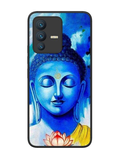 Serene Buddha With Lotus Glossy Soft Edge Case for Vivo V23 (5G) Chachhi