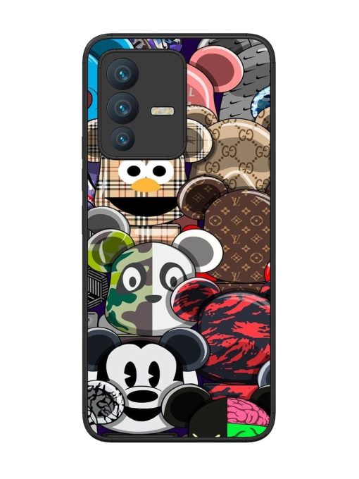 Streetwear Bearbrick Extravaganza Glossy Soft Edge Case for Vivo V23 (5G) Chachhi