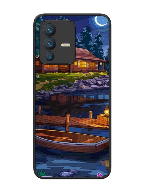 Moonlit Serenity Glossy Soft Edge Case for Vivo V23 (5G) Chachhi