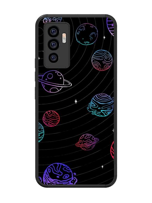 Cosmic Ballet Glossy Soft Edge Case for Vivo V23E (5G)