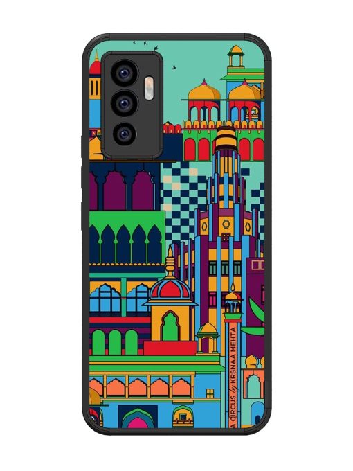 Indian Tapestry Glossy Soft Edge Case for Vivo V23E (5G)