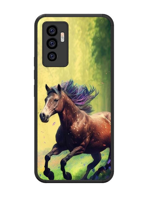 Enchanted Gallop Glossy Soft Edge Case for Vivo V23E (5G)