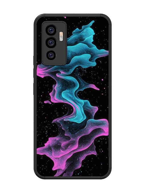 Cosmic Currents Glossy Soft Edge Case for Vivo V23E (5G)