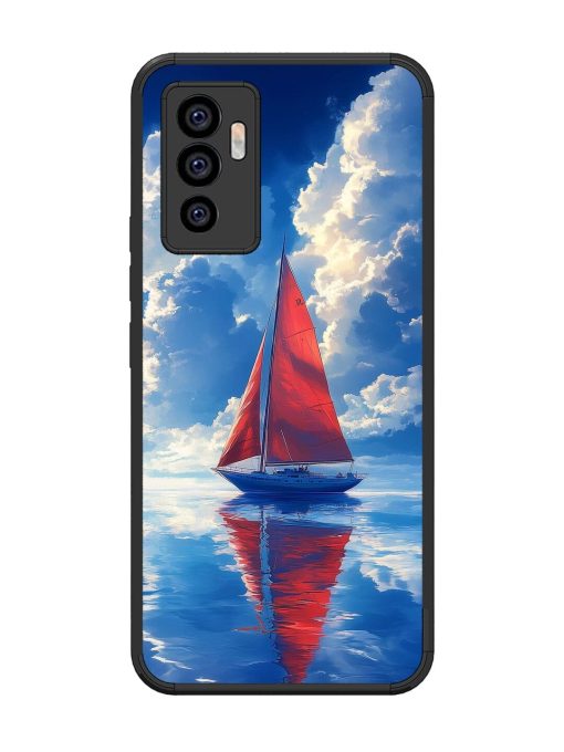 Crimson Sails Glossy Soft Edge Case for Vivo V23E (5G)