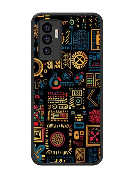 Tribal Tapestry Glossy Soft Edge Case for Vivo V23E (5G)