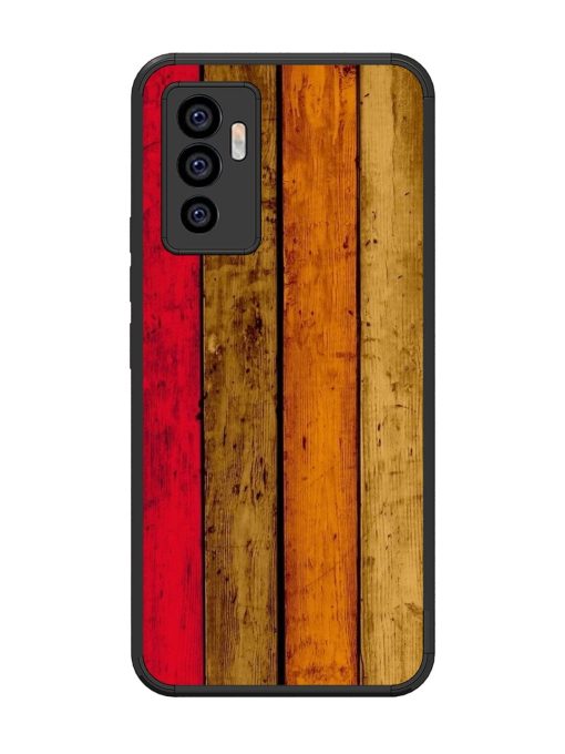 Colorful Woodgrain Glossy Soft Edge Case for Vivo V23E (5G)