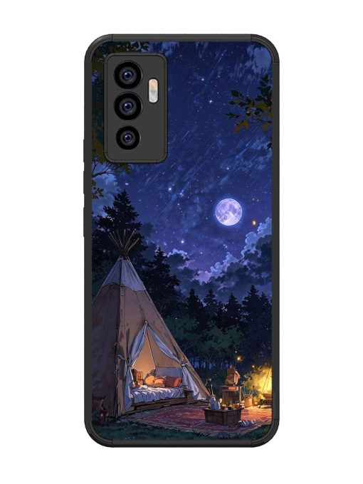 Moonlight Camping Glossy Soft Edge Case for Vivo V23E (5G)