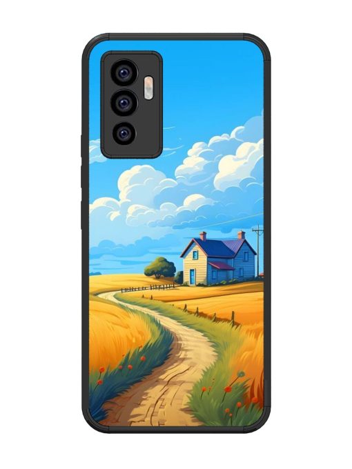 Countryside Cottage Glossy Soft Edge Case for Vivo V23E (5G)