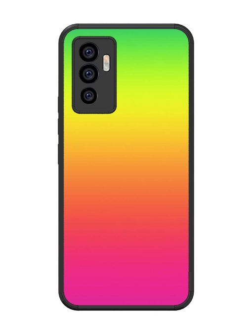 Rainbow Gradient Glossy Soft Edge Case for Vivo V23E (5G)