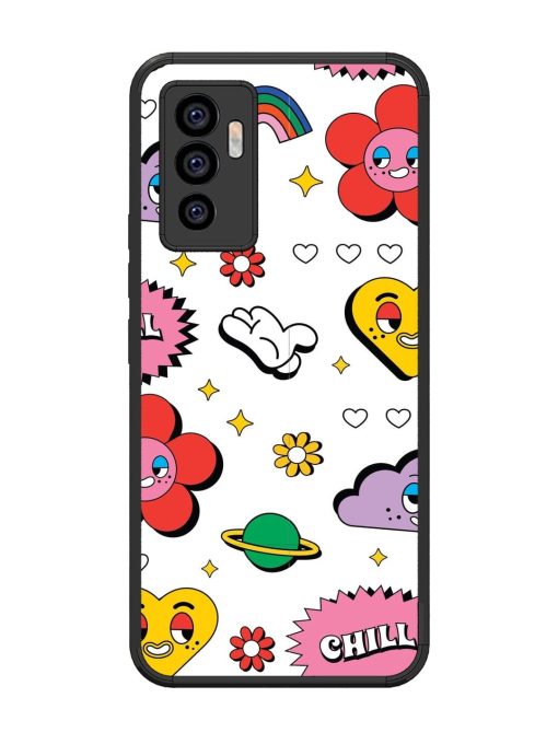 Whimsical Wonderland Glossy Soft Edge Case for Vivo V23E (5G)