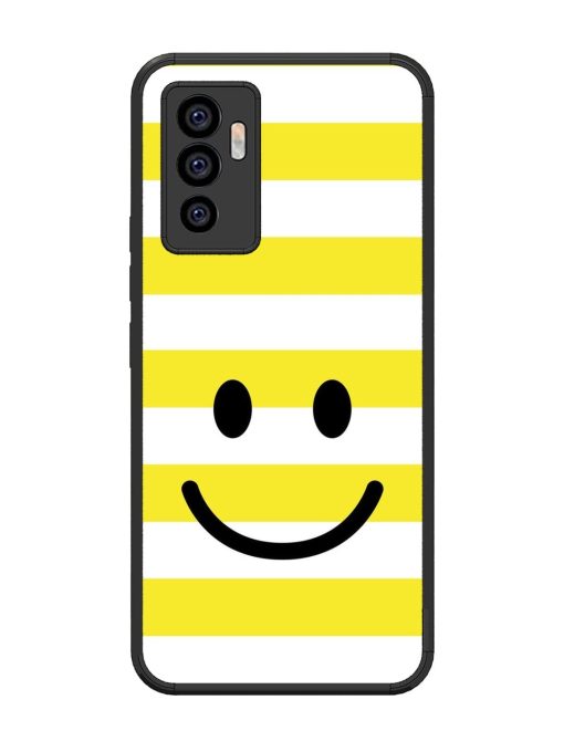 Smiling Stripes Glossy Soft Edge Case for Vivo V23E (5G)