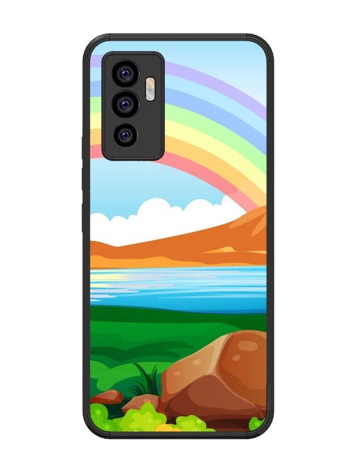 Rainbow Over The Lake Glossy Soft Edge Case for Vivo V23E (5G)