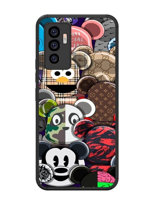 Streetwear Bearbrick Extravaganza Glossy Soft Edge Case for Vivo V23E (5G)