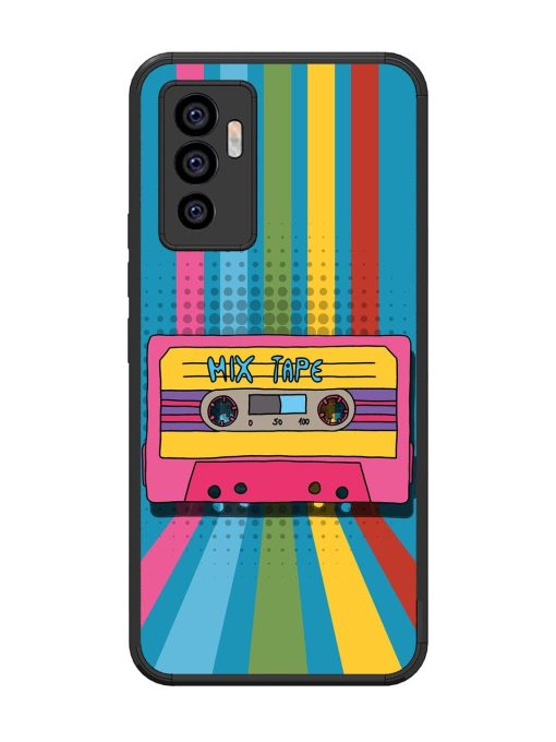 Retro Cassette Tapes Glossy Soft Edge Case for Vivo V23E (5G)