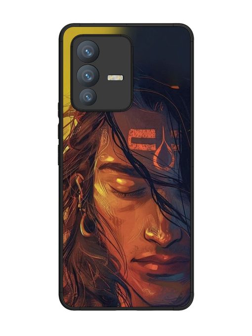 Tranquil Shiva Glossy Soft Edge Case for Vivo V23 Pro (5G) Chachhi